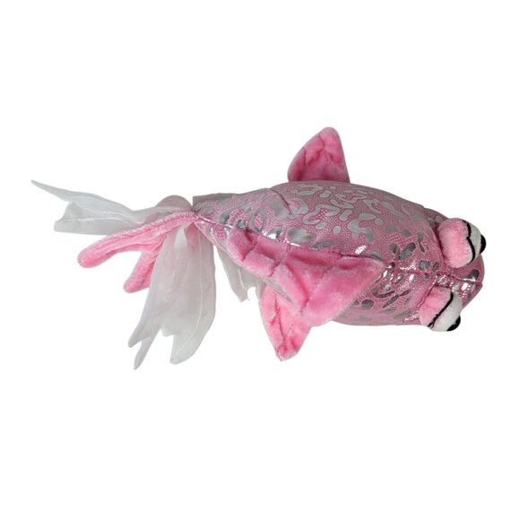 2/$15 Webkinz Lil'Kinz Pink Glitter Fish Plush Silver Googly No Codes Ganz HS525 - Picture 7 of 11